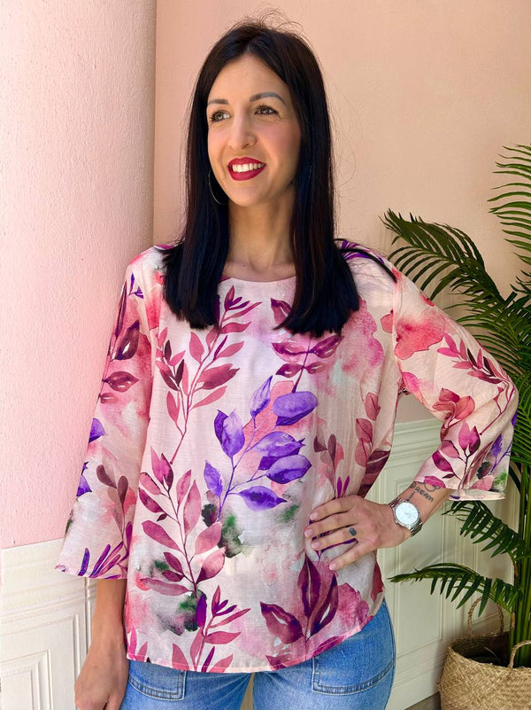 Camicia fluffy  fresh & flower