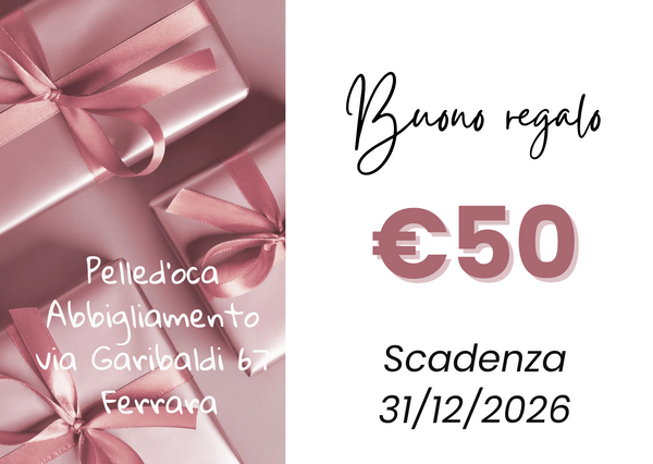 BUONO REGALO 50€